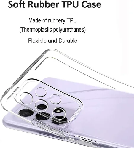 Miniatura 4 de Unov Funda diseñada para Galaxy A32 5G, funda transparente con [patrón antideslizante en relieve], protección delgada a prueba de golpes
