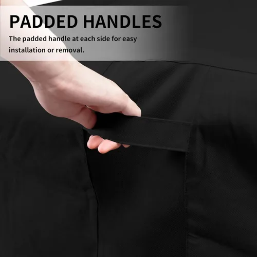 Miniatura 5 de Easy-Going Funda resistente 600D para muebles de patio, juego de mesa y silla rectangular al aire libre, funda impermeable para exteriores