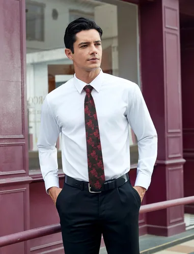 Miniatura 150 de Corbatas florales tejidas clásicas para hombre, corbata cuadrada de bolsillo, corbatas formales para hombres, boda con pañuelo