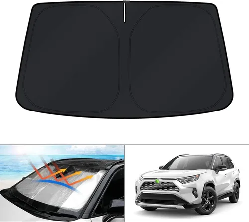 Miniatura 234 de KUST - Parasol plegable para parabrisas para Ford Ranger, accesorios 2019-2025 2026, parasol personalizado para ventana, protector solar plegable