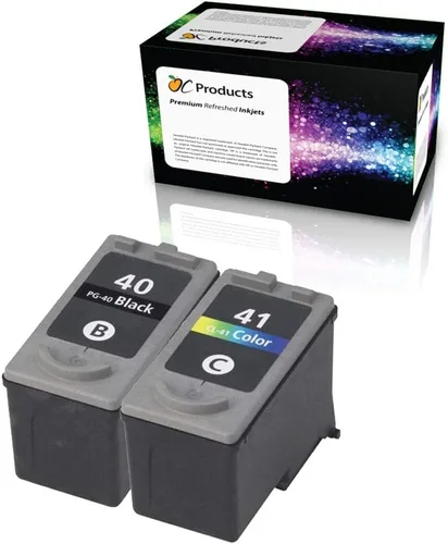 Cartucho de tinta remanufacturado de repuesto para Canon PG-40 y CL-41 para impresoras Canon iP1800 MX310 MX300 MP470 MP460 MP210 MP190 (1 negro 1