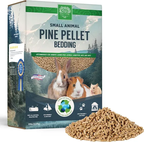 Miniatura 7 de Small Pet Select Ropa de cama de pellets de pino de 8 libras, pellets de arena para conejos, cobayas, hámster, conejo y otros animales pequeños