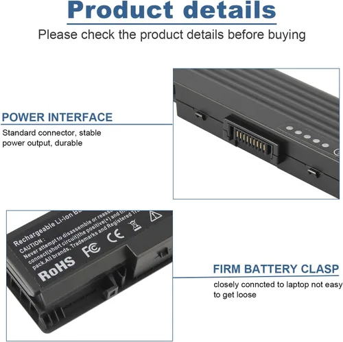 Miniatura 2 de Batería para laptop Dell Inspiron 1521 1520 1721 pp22l pp22x; Dell Vostro 1500 1700, se adapta a P/N W280 0UW280 NR239 312-0589 451-10477 FK890