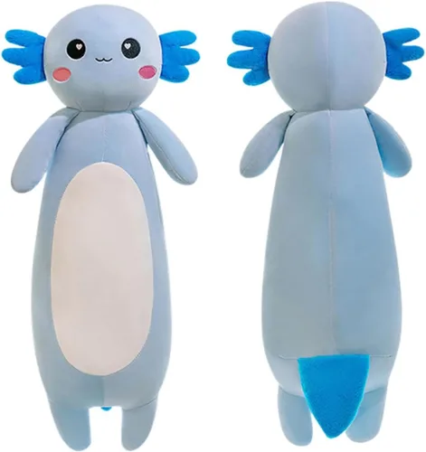 Miniatura 3 de Somao Almohada de Felpa Larga de Axolotl, Lindo Cuerpo de Animal de Peluche de Axolotl, Suave Peluche de Muñeca de Axolotl para Niñas y Niños