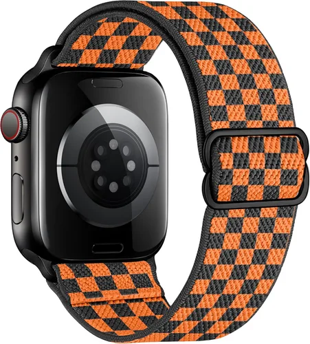 Miniatura 45 de Correas elásticas de nailon compatibles con Apple Watch de 1.496 pulgadas, 1.575 pulgadas, 1.614 pulgadas, 1.654 pulgadas, 1.732 pulgadas, 1.732