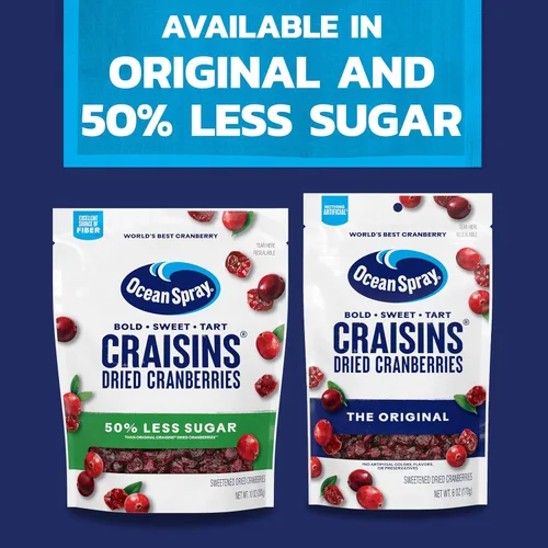 Miniatura 7 de Ocean Spray, Craisins - Arándanos secos, original, bolsa resellable de 12 onzas