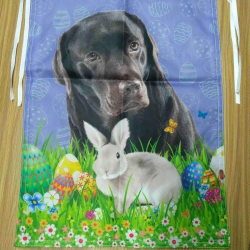 Miniatura 4 de Bandera de jardín con bonito diseño de cachorro, Shih Tzu, con diseño de perro y mascota, bandera de Estados Unidos, flores silvestres, césped