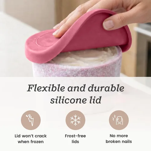 Miniatura 4 de Starpack 'Freeze the Day' - Recipientes de almacenamiento de helado para congelador (2 piezas) – Recipientes de helado de 1 cuarto de galón
