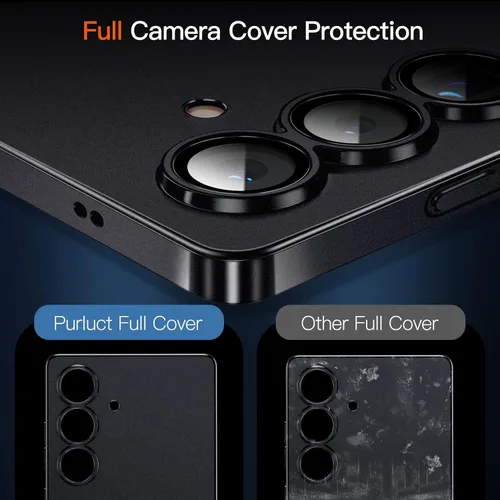 Miniatura 3 de Funda delgada diseñada para Samsung Galaxy S25+ Plus, acabado mate fino como papel, antihuellas dactilares y no se pone amarillento, funda ultra