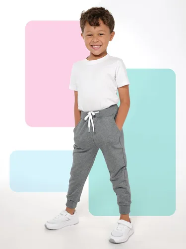 Miniatura 16 de Resinta Paquete de 3 pantalones deportivos de algodón para niños pequeños, pantalones deportivos con bolsillo, ropa de entrenamiento