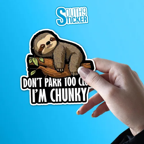 Miniatura 5 de Calcomanías divertidas de vinilo troqueladas con texto en inglés "Don't Park Too Close I'm Thick", divertidas calcomanías de vinilo troqueladas