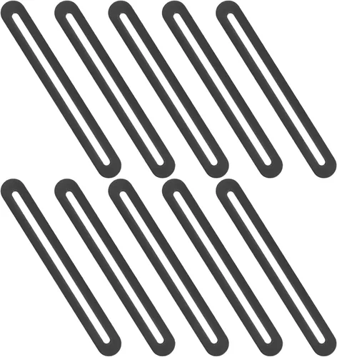 Miniatura 8 de 6 soportes en L ajustables ranurados, soporte negro en forma de L con 2 agujeros ranurados, soportes de esquina en ángulo recto de metal de 90