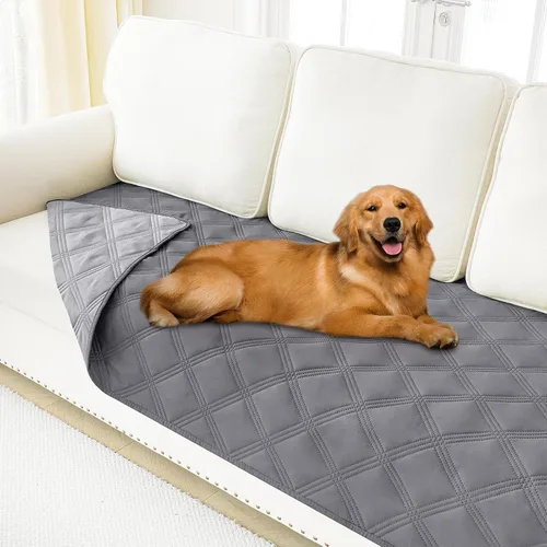 Smiry Manta Impermeable para Cama de Perro 30x70, Manta Suave Reversible para Mascotas, Cubierta Lavable a Prueba de Fugas para Gatos y Perros para