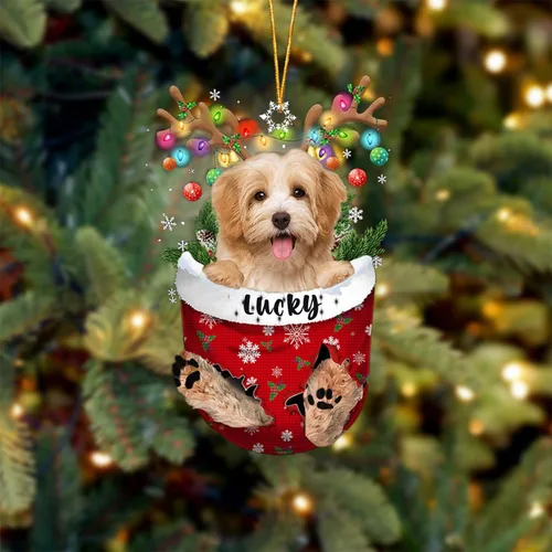 Miniatura 109 de Adorno de Navidad personalizado para perro Airedale Terrier en bolsillo de nieve, adorno para árbol de Navidad, idea de regalo para amantes