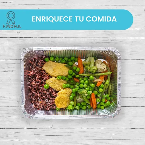 Miniatura 5 de Sartenes de aluminio con tapas (paquete de 50 unidades, 8.5 x 6 pulgadas), recipientes de alimentos de aluminio de 2.25 libras con tapas, 50