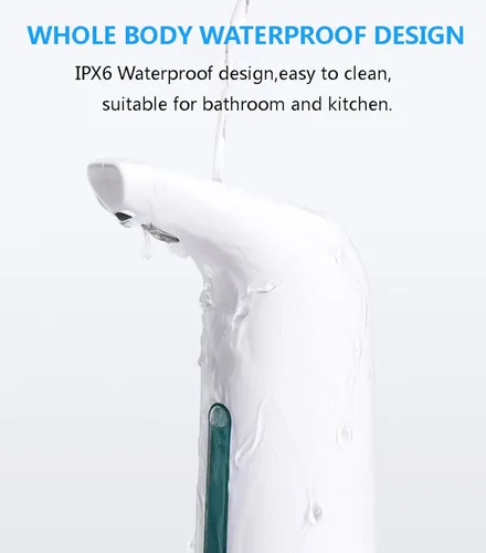 Miniatura 5 de Dispensador de jabón automático sin contacto para baño y cocina, dispensador de jabón líquido de manos, IPX6 resistente al agua, 14 onzas líquidas