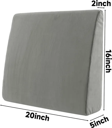 Miniatura 2 de MABOZOO Almohada de cuña para reclinar, almohada para las piernas de espuma extra grande con cojín de reposapiés ajustable, almohada de cuña