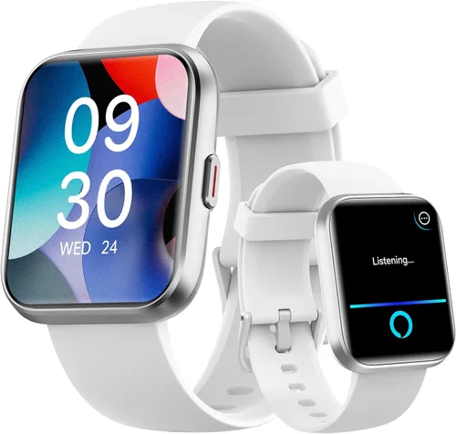Miniatura 12 de Relojes inteligentes para hombre, Android y iPhone, 1.8 pulgadas HD Alexa reloj inteligente integrado con llamadas Bluetooth, IP68 impermeable
