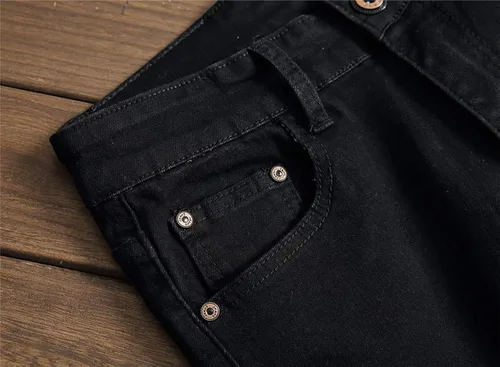 Miniatura 4 de AITITIA Jeans rasgados de corte regular para hombre