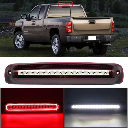 Miniatura 8 de R&F Auto Tercera luz de freno LED ahumada con juntas de espuma de sello de repuesto para Silverado y Sierra 1500/2500/3500 HD Classic (1999-2007)
