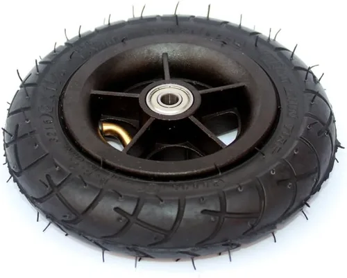 Miniatura 2 de Rueda de inflado de scooter de 5.906 in con cubo de aleación de aluminio Neumático de 6 pulgadas con tubo interior Scooter eléctrico Neumático Negro