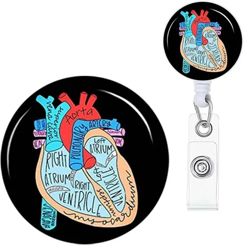 Miniatura 12 de Carrete de insignia de enfermera Back & Body Hurts, lindo y divertido carretes retráctiles para enfermeras, clip de insignia CNA LPN LVN con clip