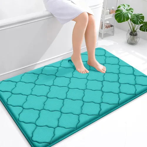 Miniatura 192 de OLANLY Alfombra de Baño de Espuma Viscoelástica de 24 x 16 pulgadas, Ultra Suave y Absorbente, Alfombras de Baño Antideslizantes, Cómodas, Lavables