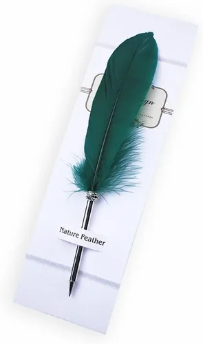 Miniatura 13 de SpyShop Bolígrafo de plumas, tinta negra, pluma vintage, pluma chapada refinada, bolígrafo para escritura escolar, regalo de boda, bolígrafo de Negro