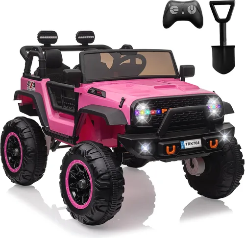Miniatura 11 de Auto de juguete de 24 V, control remoto, 4 ruedas, auto eléctrico para niños pequeños, niños y niñas, vehículo motorizado de 2 plazas, color negro