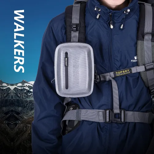 Miniatura 5 de WILD HEART Bolsa pequeña hermética e impermeable para medicamentos/teléfono/bolso de monedero - colgar en la cintura (gris), Gris, Deportes acuáticos
