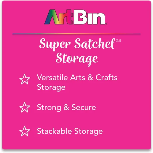 Miniatura 6 de ArtBin 6981AB Super Satchel Deluxe Base dividida, organizador grande portátil de arte y manualidades con cajones, [1] estuche de almacenamiento
