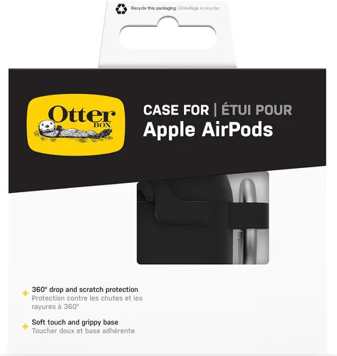 Miniatura 6 de OtterBox Funda suave al tacto para AirPods de 4ª generación, cristal negro, funda protectora para Apple AirPods