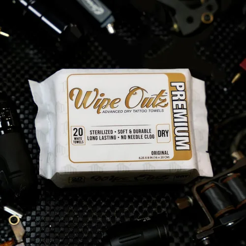 Miniatura 6 de Wipe Outz Toallas blancas para tatuajes – Toallitas secas de alta calidad para tatuajes y cuidados posteriores de PMU – Toallitas suaves y Blanco