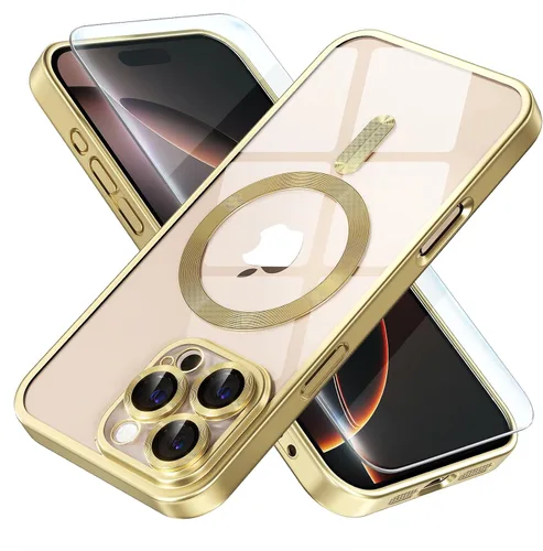 Miniatura 64 de Misea Funda magnética para iPhone 14 compatible con MagSafe [nunca amarillenta] [protección contra caídas de grado militar] protector completo