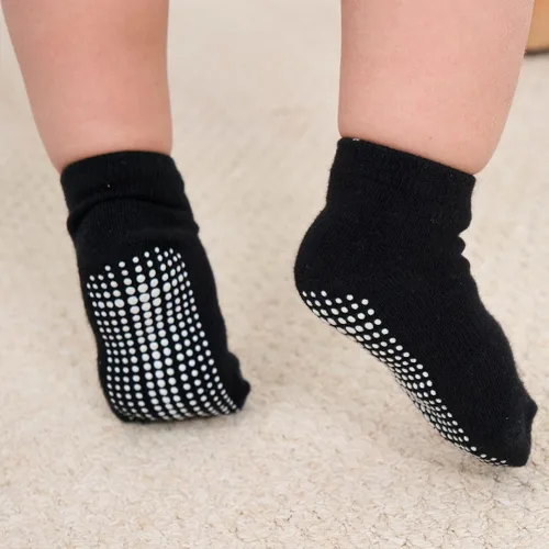 Miniatura 7 de ZAPLES Calcetines tobilleros antideslizantes para bebés con agarre antideslizante para niños y niñas, corte bajo para bebés y niños pequeños