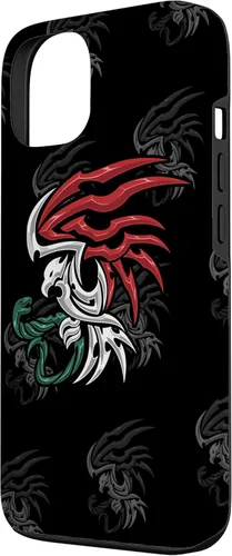 Miniatura 2 de iPhone 13 Bandera de México - Funda estilo tribal del escudo de armas mexicano