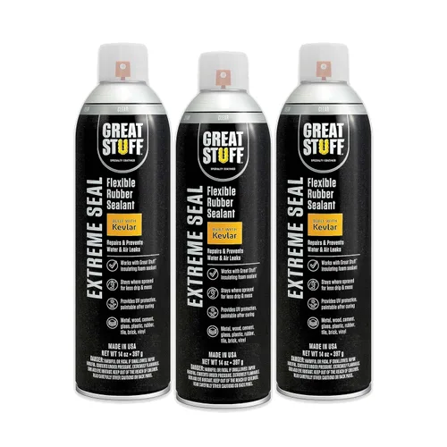 Miniatura 12 de Great Stuff™ Extreme Sellador en aerosol 3-Pack - Negro - 14 onzas - Aerosol