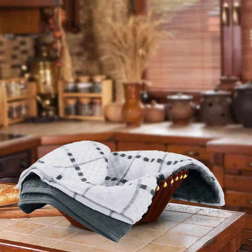 Miniatura 5 de Utopia Towels Kitchen - Juego de 12 toallas de cocina de 100 % algodón hilado en anillo de 15 x 25 pulgadas, súper suaves y absorbentes, juego