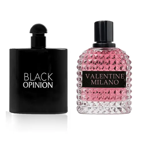 AFLUXE Set de Perfume para Mujer Combo Milano Mujeres y Opción Negra Fragancia Floral Afrutada Eau De Parfum Elegante 100ml Botella con Vaporizador