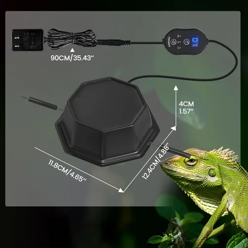 Miniatura 7 de GlowUp Luz de reptil UVB con atenuación, UVA UVB 10.0 para reptiles de selva tropical y desierto UVB5.0 y UVB10.0, brillo ajustable UVB lámpara