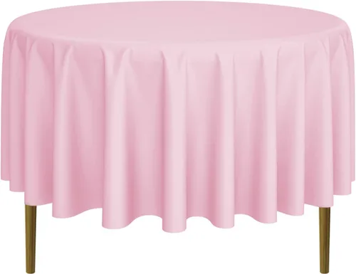 Miniatura 39 de Lann's Linens - 10 manteles redondos de tela de poliéster para bodas/banquetes/restaurantes (varios colores y tamaños)