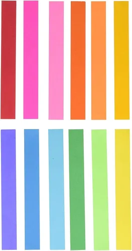 Miniatura 6 de Mighty Bright - Tiras de cadena de papel, 1 x 8 pulgadas, 180 unidades, varios