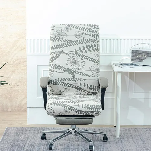 Miniatura 3 de Fundas elásticas para silla de oficina con cremallera duradera, funda elástica para silla de computadora o escritorio con estampado, funda universal