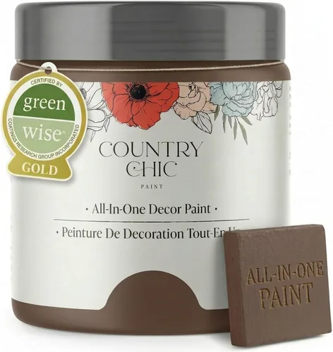 Miniatura 118 de Country Chic Pintura todo en uno estilo tiza para muebles, gabinetes, decoración del hogar, ecológica, acabado mate, imprimación incorporada y capa