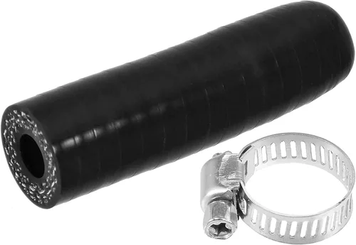 Miniatura 9 de uxcell 1 Unidades 0.236 in ID silicona refrigerante tapa con abrazadera para calentador de refrigerante derivación vacío puerto de agua negro