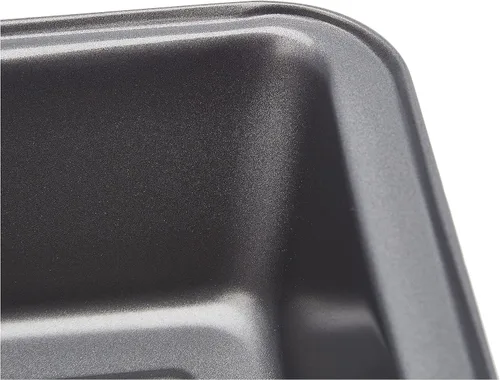 Miniatura 4 de Amazon Basics Molde rectangular antiadherente para hornear pastel de carne con distribución uniforme del calor, 9.5 x 5 pulgadas, gris, juego de 2