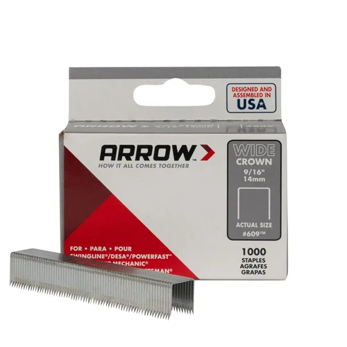 Miniatura 9 de Arrow 60630 - Grapas de corona ancha para pistolas grapadoras y grapadoras, uso para tapicería, manualidades, reparaciones generales, longitud