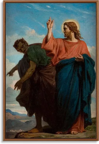 Miniatura 35 de Cuadro en lienzo con marco flotante para pared - El triunfo del cristianismo sobre el paganismo de Gustave Doré - 16 x 24 pulgadas