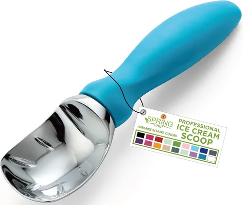Miniatura 37 de Spring Chef - Cuchara para helado resistente con mango cómodo - Cuchara profesional para helado para gelato, sorbete, masa de galletas, melón, yogur