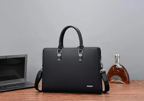 Miniatura 7 de FSDWG Bolsa de negocios de cuero para portátil de hombro